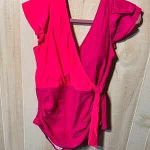 Women's Pink One-Piece Swimsuit